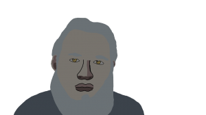 Smily in cartoonish human form.